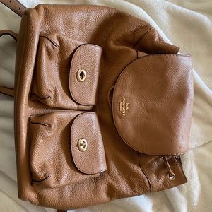 Coach backpack (tan)